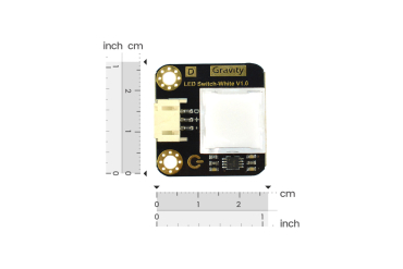 LED Switch, White, Self-Lock, 3.3-5V, Multi-Color