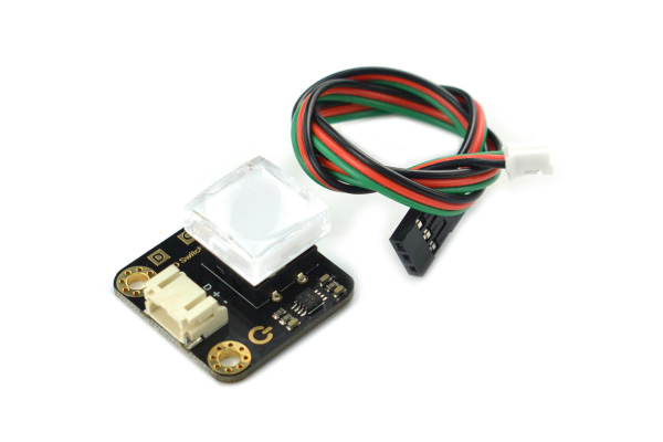 LED Switch, White, Self-Lock, 3.3-5V, Multi-Color