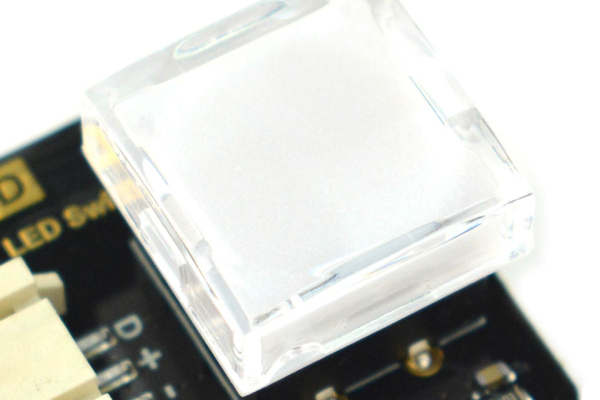 LED Switch, White, Self-Lock, 3.3-5V, Multi-Color