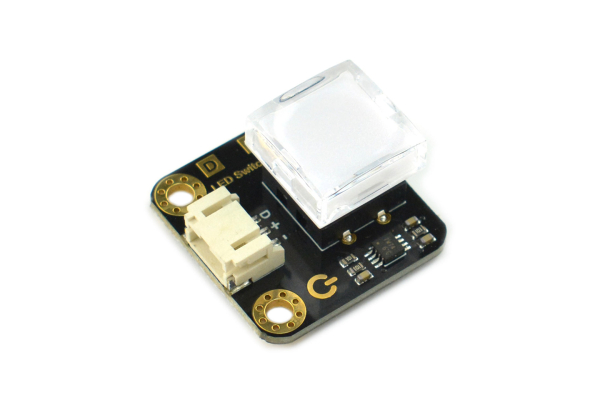 LED Switch, White, Self-Lock, 3.3-5V, Multi-Color