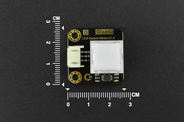 LED Switch, White, Self-Lock, 3.3-5V, Multi-Color