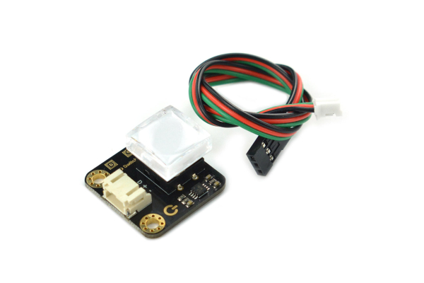 LED Switch, Yellow, Self-Lock, 3.3-5V, Digital Output