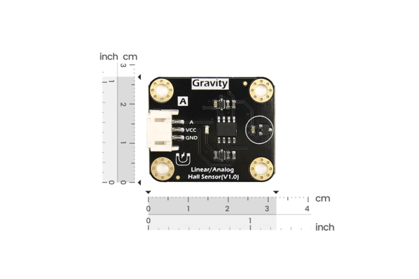 lineær analog Hall-sensor, ±1200 GS