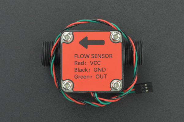 Liquid Flow Sensor G1/2, 3.5-24V, 30-1200L/H, NPN Pulse