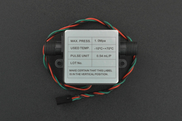 Liquid Flow Sensor G1/4, Electromagnetic, 3.5-24V, RoHS