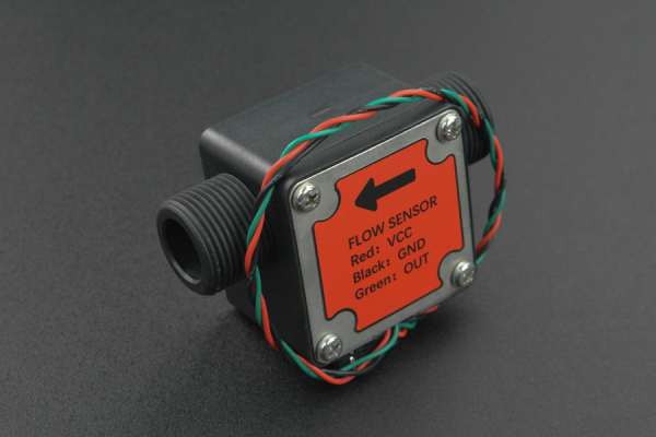 Liquid Flow Sensor G3/4, 3.5-24V, 30-3000L/H, NPN Output