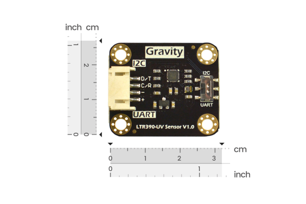 UV Light Sensor LTR390 - High Sensitivity, 280-430nm, I2C/UART