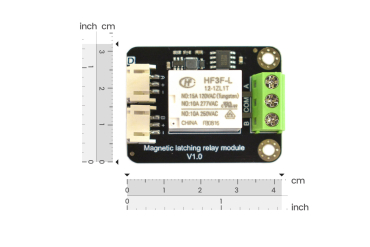 Magnetic Latching Relay, Low Power, Noiseless, 3.3V/5V, ESP32/Arduino