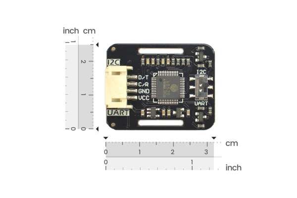 Heart Rate and Oximeter Sensor MAX30102, MCU, I2C/UART, 3.3V/5V