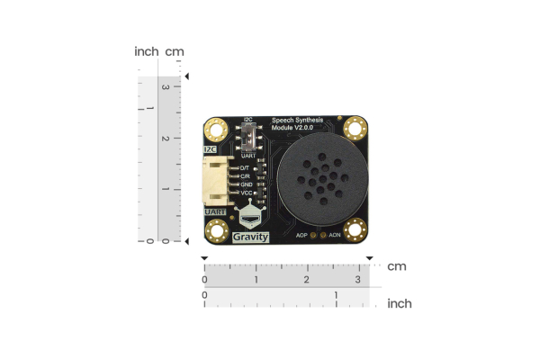 Speech Synthesis Module V2.0, I2C/UART, Speaker, English/Chinese