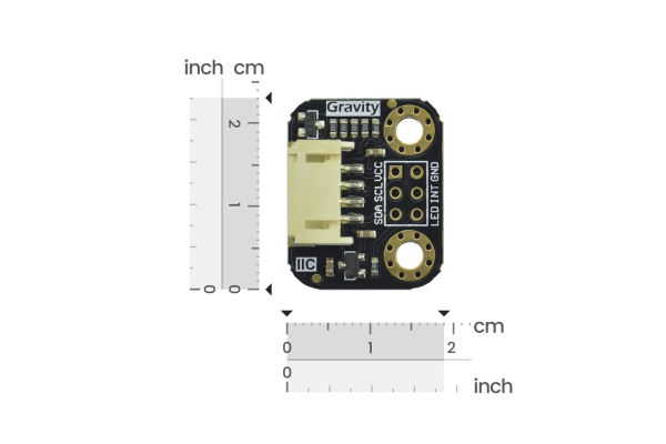 RGB-farvesensor TCS34725 med IR-filter og 4 LED