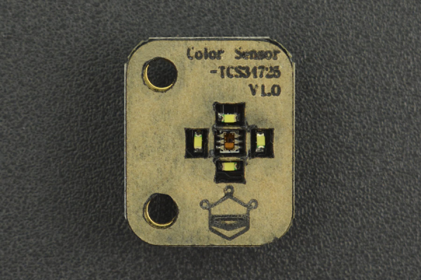 RGB Color Sensor TCS34725, High Sensitivity, IR Filter, 4 LEDs