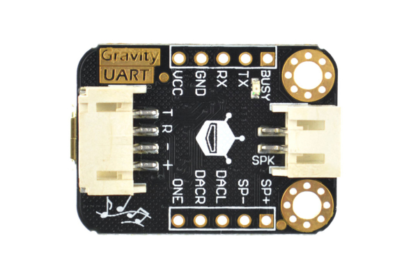 MP3 Voice Module UART, 8MB Flash, DF-Gravity, MP3/WAV Support