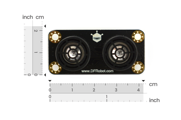 Analog Ultrasonic Sensor URM09, 30Hz, 2-500cm Range