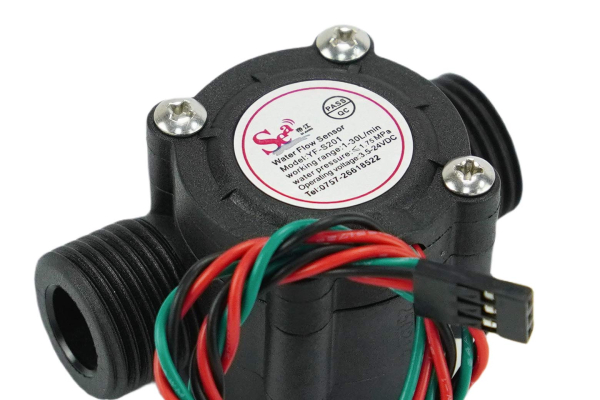 Water Flow Sensor 1/2Inch, 1-30 L/min, Arduino Compatible