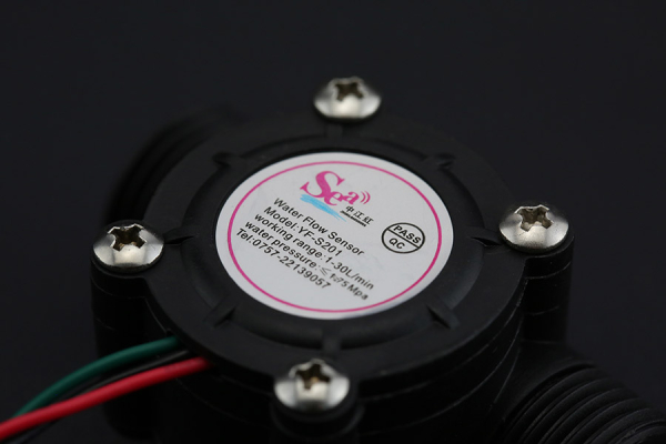 Water Flow Sensor 1/2Inch, 1-30 L/min, Arduino Compatible