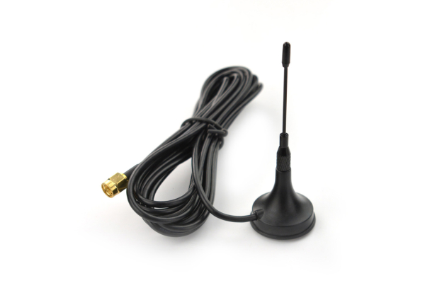 GSM Antenna, Magnetic Base (3m), 2.5dBi, 900-1800 MHz, SMA
