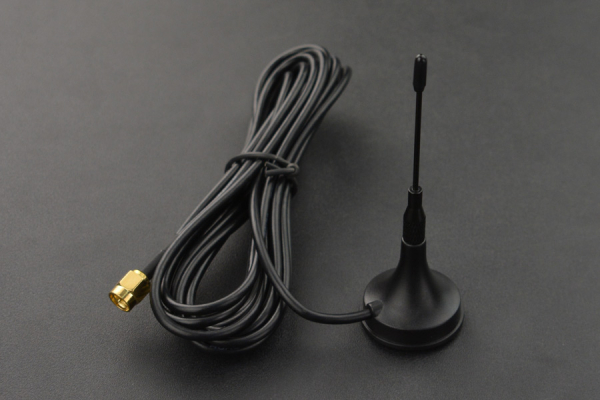 GSM Antenna, Magnetic Base (3m), 2.5dBi, 900-1800 MHz, SMA