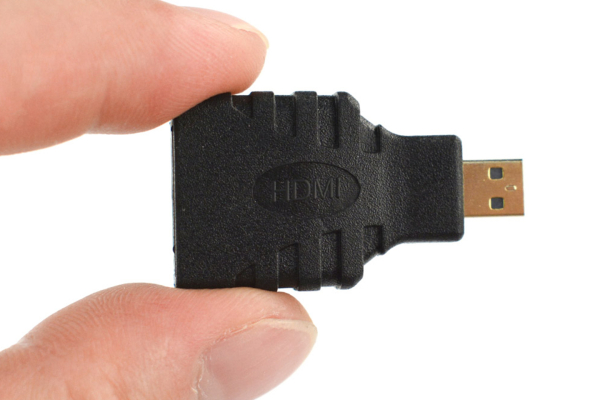 HDMI Adapter, Micro HDMI, 4K, Gold-Plated, Raspberry Pi 4B