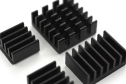 Heatsink Kit, Raspberry Pi 4B, Aluminum, Adhesive, Black