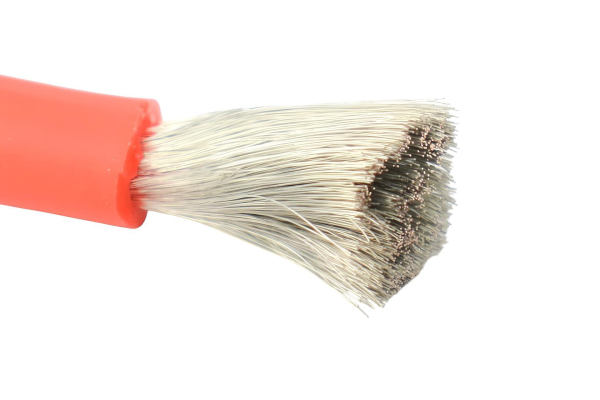 Silica Gel Silicone Wire, High Temperature Resistant, 8AWG, 10mm2, 1m, Red, Black