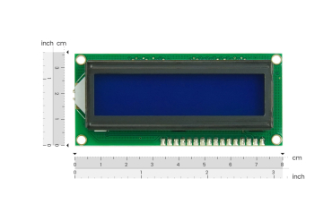 LCD Display Module I2C 16x2, Blue Backlit, Adjustable Contrast