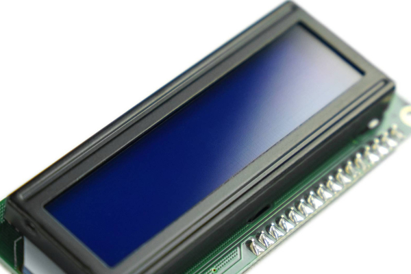LCD-display med stikforbindelser