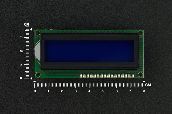 LCD-display med monteringsramme