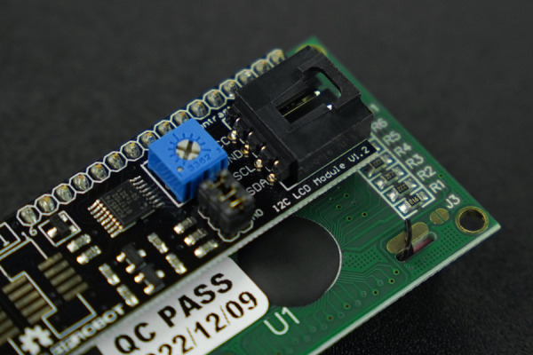 LCD Display Module I2C 16x2, Blue Backlit, Adjustable Contrast