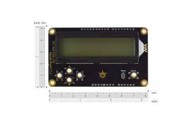 I2C RGB Backlight LCD Display, 16x2, for Arduino, Black Text