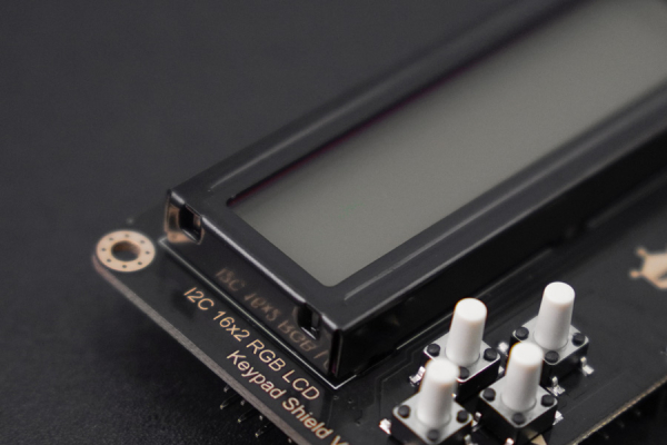 I2C RGB Backlight LCD Display, 16x2, for Arduino, Black Text