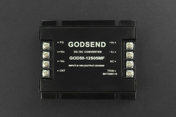 DC DC Buck Converter, Industrial Isolated, 9~18V to 5V 10A