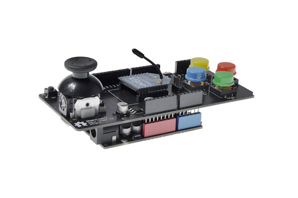 Arduino Input Shield, Dual Axis Joystick, 4 Colored Buttons