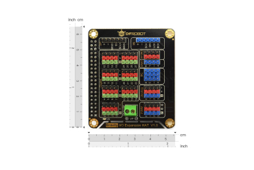 IO Expansion HAT for Raspberry Pi 4B/3B+, Digital/Analog/PWM/I2C/UART/SPI/IIS
