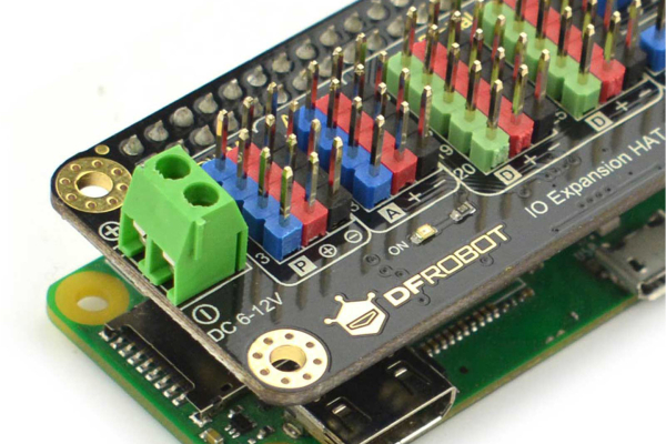 IO Expansion HAT, Raspberry Pi Zero/Zero W, 12-bit ADC, PWM, UART