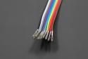 Jumper Wire, 12" Ribbon Cable, 10 Colors, Female Headers