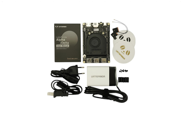 LattePanda 2 Alpha 864s med Titan Case, Streaming Cable, Touch Display