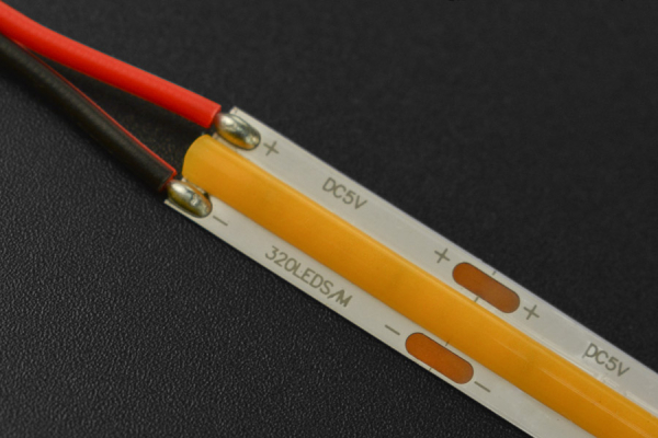 LED Flexible Strip Light (Warm White) - 160 LEDs, 5V, 3M Adhesive