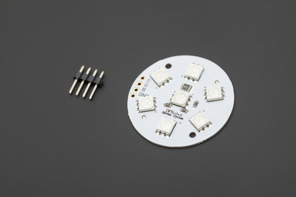 Light Disc, 7 SMD RGB LED, 5V, Arduino Compatible