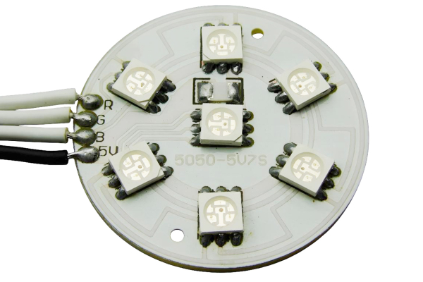 Light Disc, 7 SMD RGB LED, 5V, Arduino Compatible