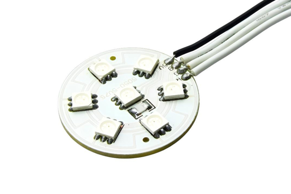 Light Disc, 7 SMD RGB LED, 5V, Arduino Compatible