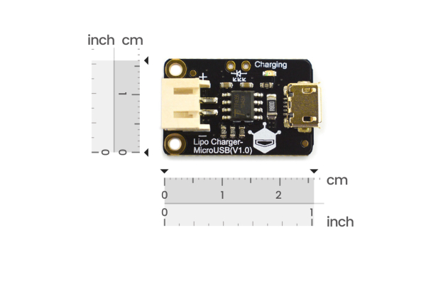 Lipo Charger MicroUSB, 50/200/500mA, Safe Quick Charge