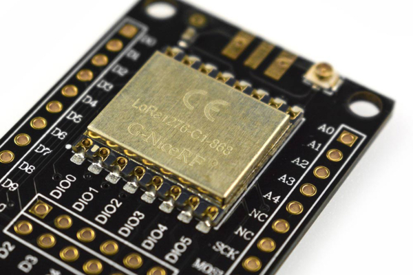LoRa Radio - 868MHz, SX1276, 5Km Range, 20dBm Output
