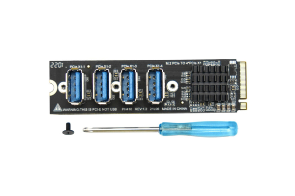 M.2 M Key Expansion Board to PCIex4, Compatible with LattePanda Sigma