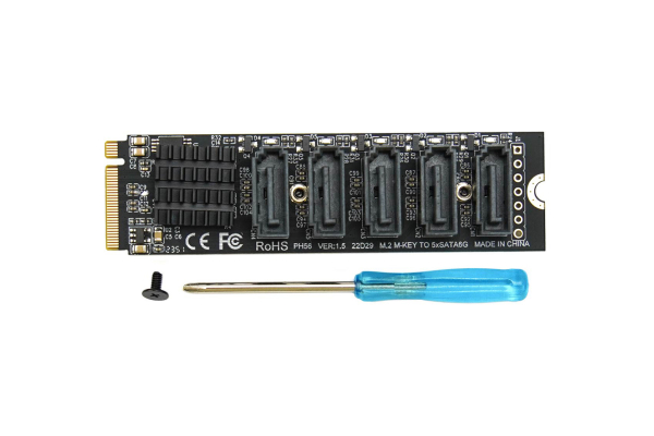 M.2 M Key Expansion Board, SATA3.0, Compatible with LattePanda Sigma