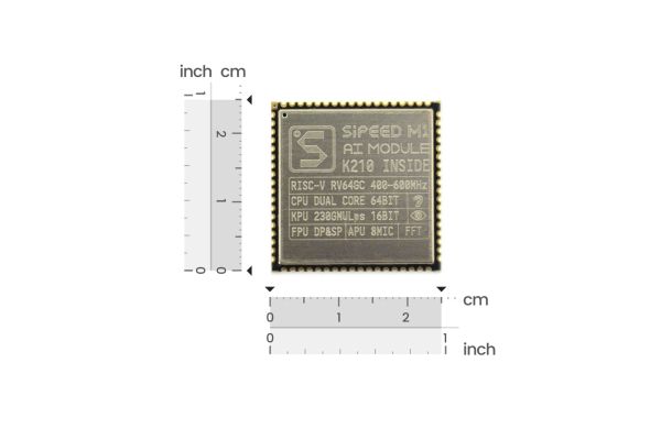 AI+lOT Module K210 M1, Dual-core 64bit, 8MB SRAM, 400MHz