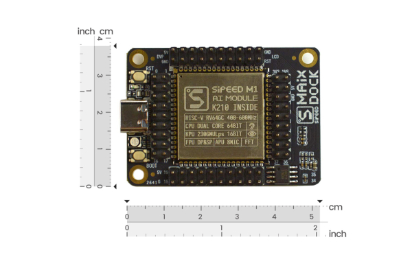 AI Development Kit M1 Dock, K210 Chip, 2.4" LCD, Camera, Mic, TF Slot