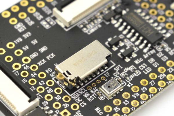 AI Development Kit M1W Dock, K210 Chip, 2.4" LCD, Mic, TF Slot