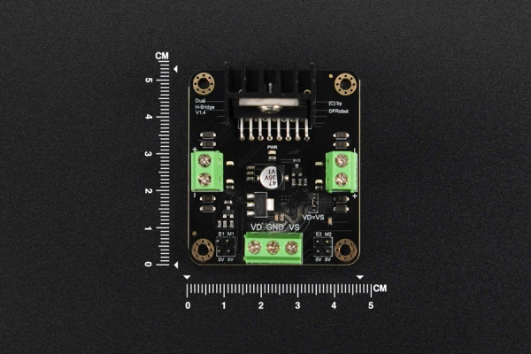 DC Motor Controller L298N, 4.8-46V 2A Dual H-Bridge