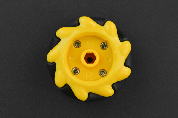 Mecanum Wheel, 48mm - Right, Omnidirectional, 9 Rollers